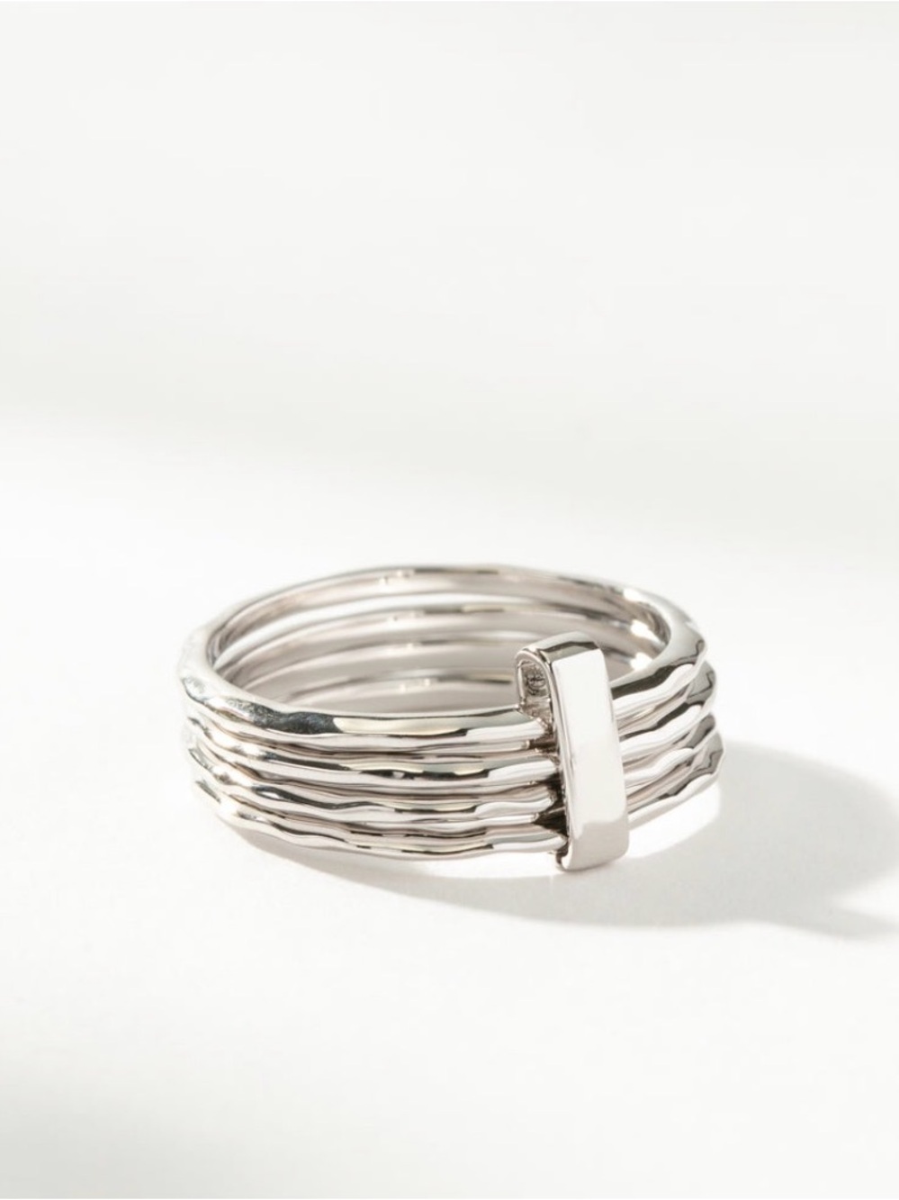 Bar None Layered Ring